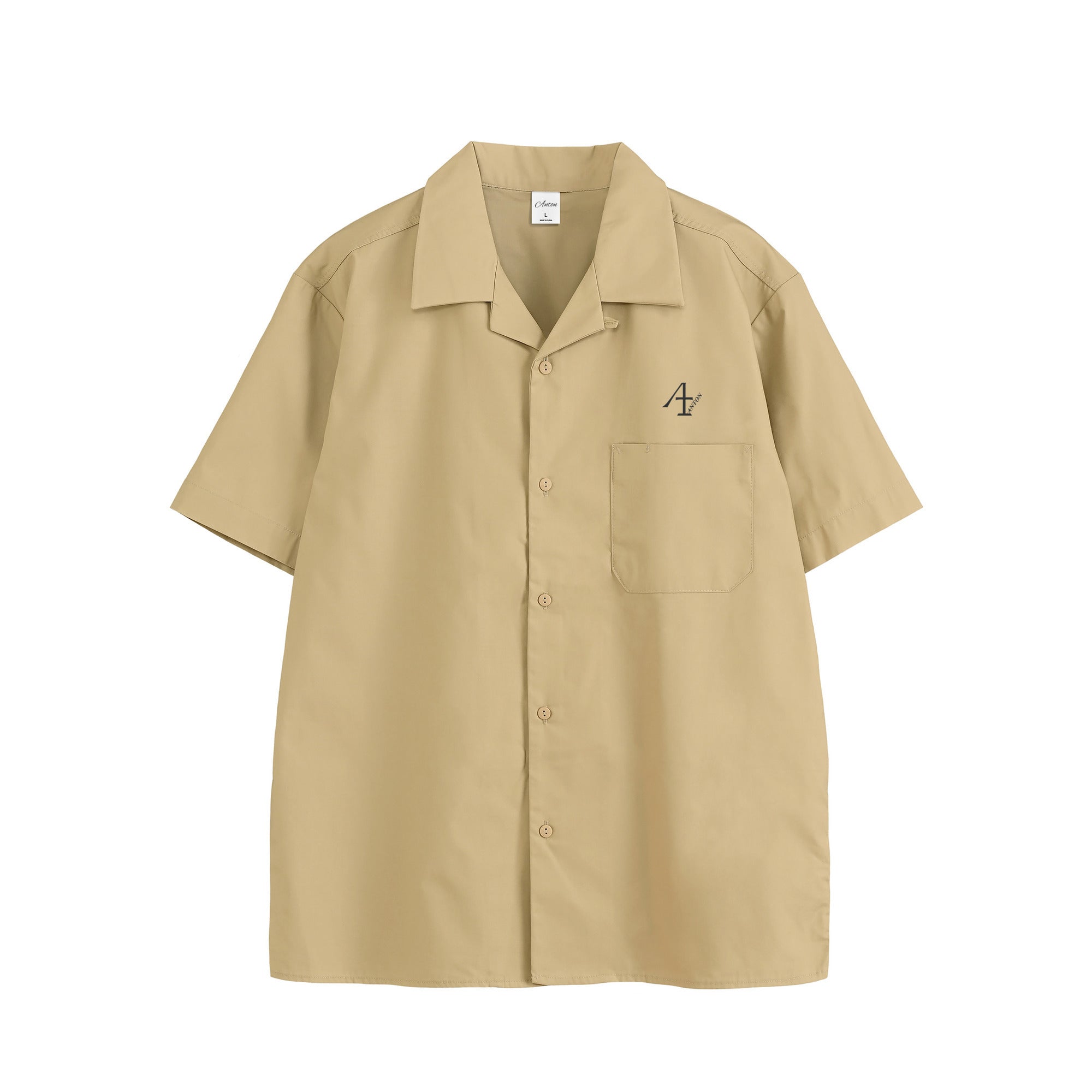 LOGO open collar shirt – ANTON BRAND SHOP